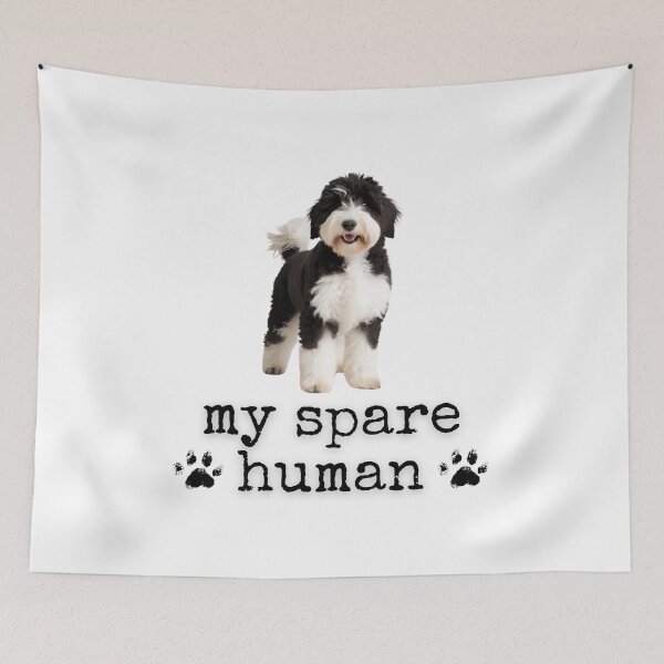 Item preview, Funny Sheepadoodle "My Spare Human" Design – Cute Dog Lover Gift designed and sold by Fredster1966.