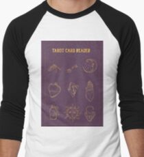 Tarot card reader in purple and gold Men's Baseball ¾ T-Shirt