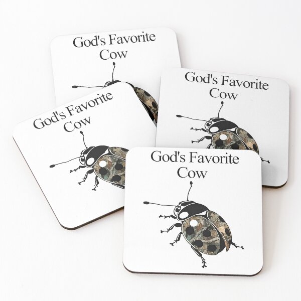 Item preview, God's Favorite Cow  designed and sold by Tea Moth Art.