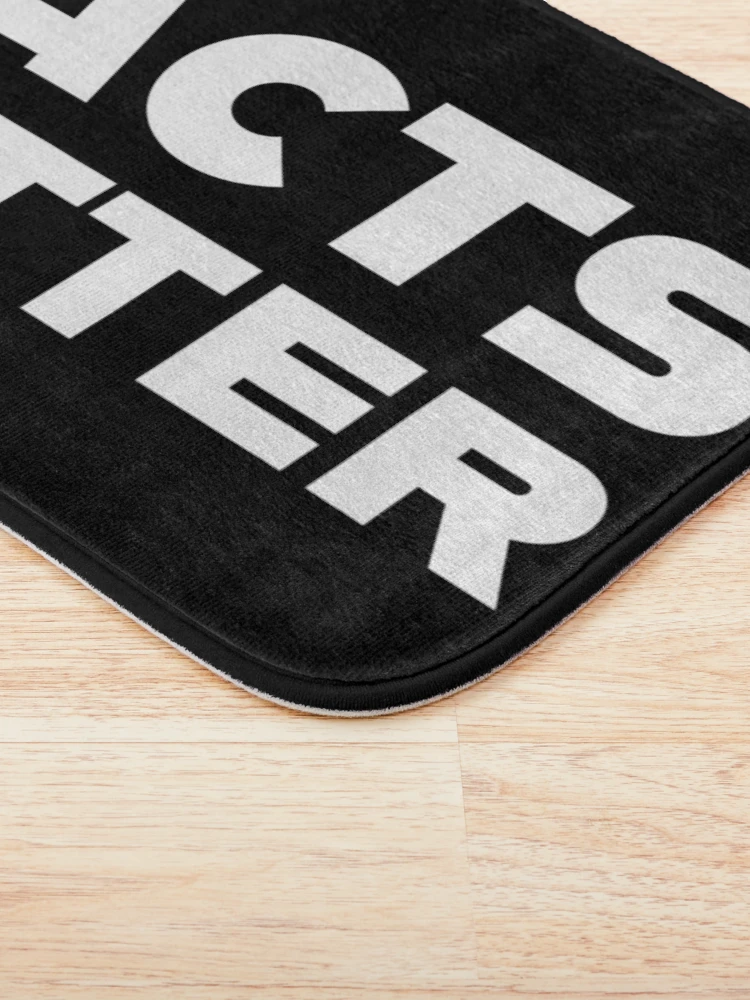 Thumbnail 3 of 6, Bath Mat, Facts matter designed and sold by Rachel the Artist .