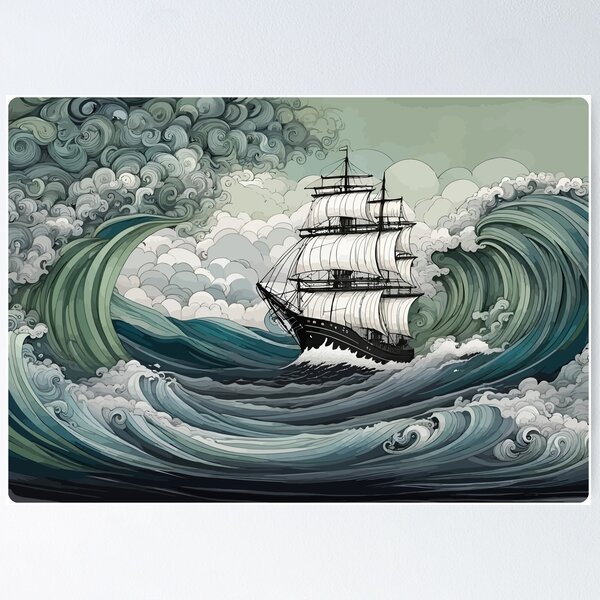Item preview, Clipper Ship Desk Mat designed and sold by KingSlayer80.
