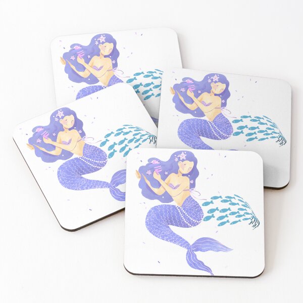 Item preview, The mermaid and her school fish designed and sold by LaUnArt.