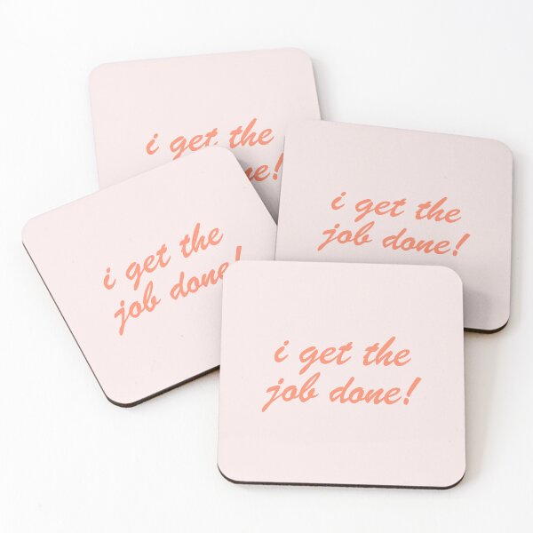 Item preview, I Get The Job Done! Cursive Typography designed and sold by aestheticqueen.