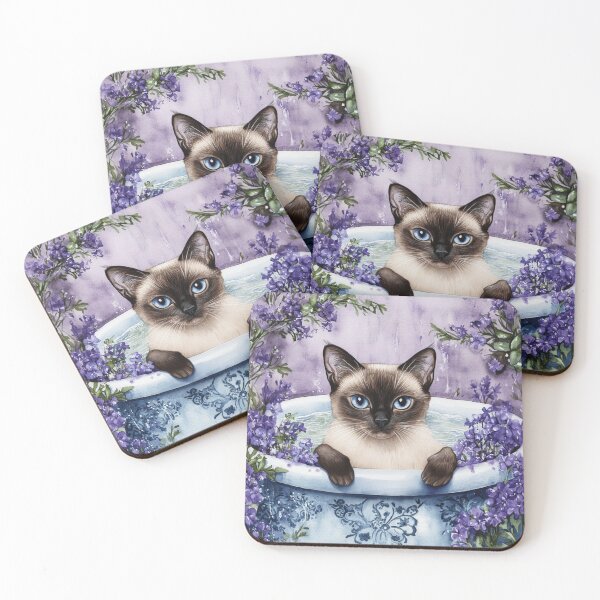 Item preview, Siamese Cat Spa designed and sold by Nocturne  Paws.