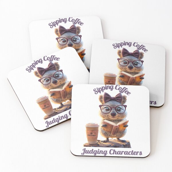 Item preview, Quokka Coffee Read designed and sold by CottonandQuill.
