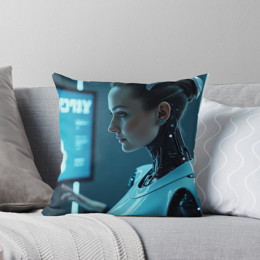 Item preview, Throw Pillow designed and sold by ArtemisDesignAI.