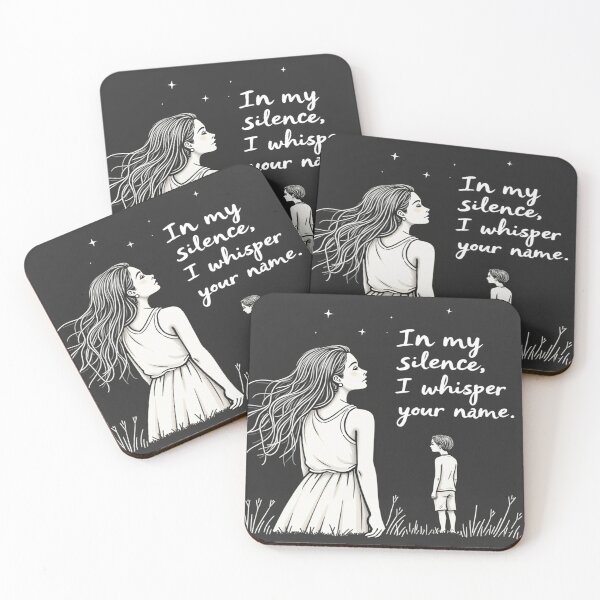 Item preview, In My Silence, I Whisper Your Name – Poetic Love Design designed and sold by Irene Catchmind.