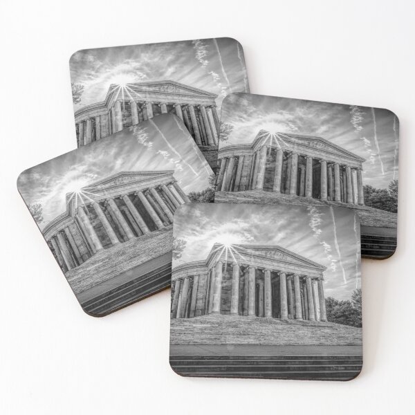Item preview, Sunlit Jefferson Memorial, Washington DC BW designed and sold by jrtwynam.