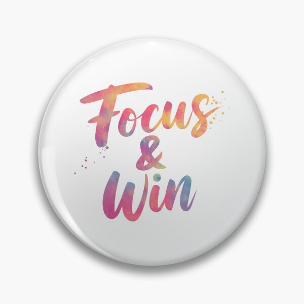Item preview, Focus and Win - Cute Motivational Quotes designed and sold by RiceArtShop.