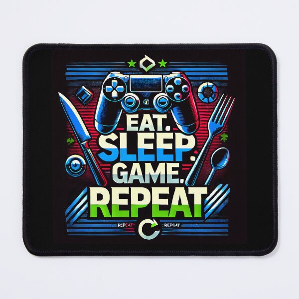 Item preview, Eat. Sleep. Game. Repeat designed and sold by Pixsfile.
