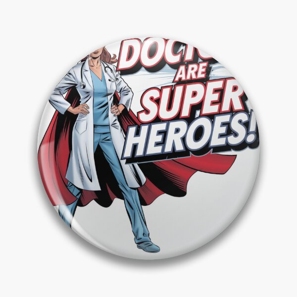Item preview, DOCTORS are SUPER HEROES - Comic Style Illustration designed and sold by sabily.