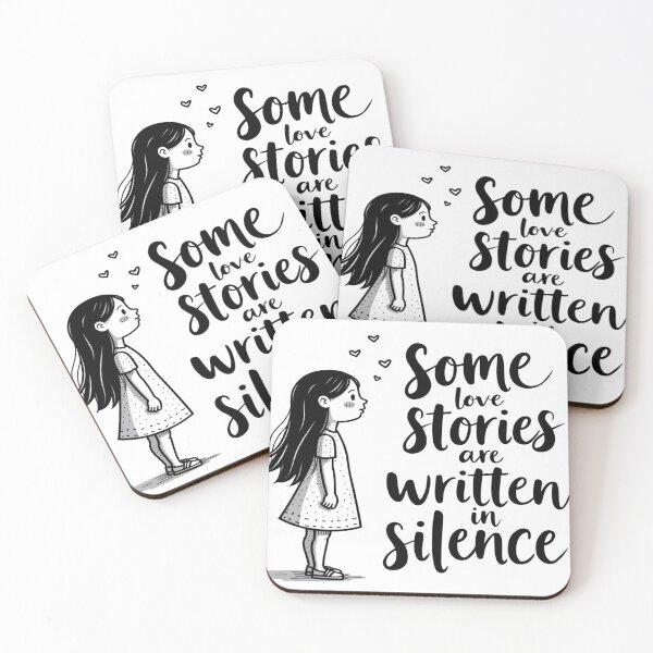 Item preview, Some Love Stories Are Written in Silence – Poetic Romance Design designed and sold by Irene Catchmind.
