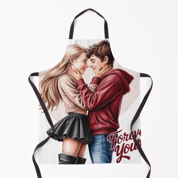 Item preview, Forever Yours – Romantic Couple Illustration designed and sold by WeirdSketcher.