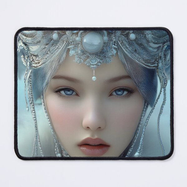 Item preview, Vibrant woman in cosmic city with intricate patterns designed and sold by Artessie.