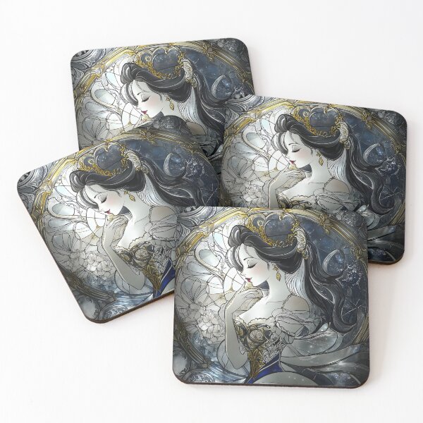 Item preview, Stained Glass Art with Captivating Fantasy Princess designed and sold by Artessie.