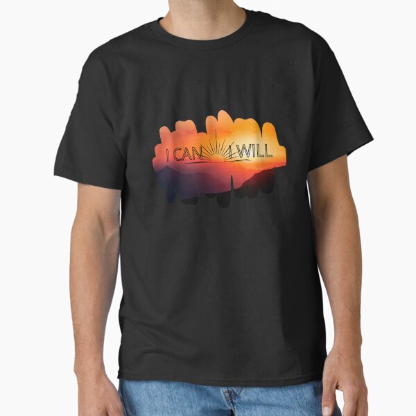 Item preview, I CAN, I WILL Minimalist Black T-Shirt designed and sold by KerlikaLohmusArt.