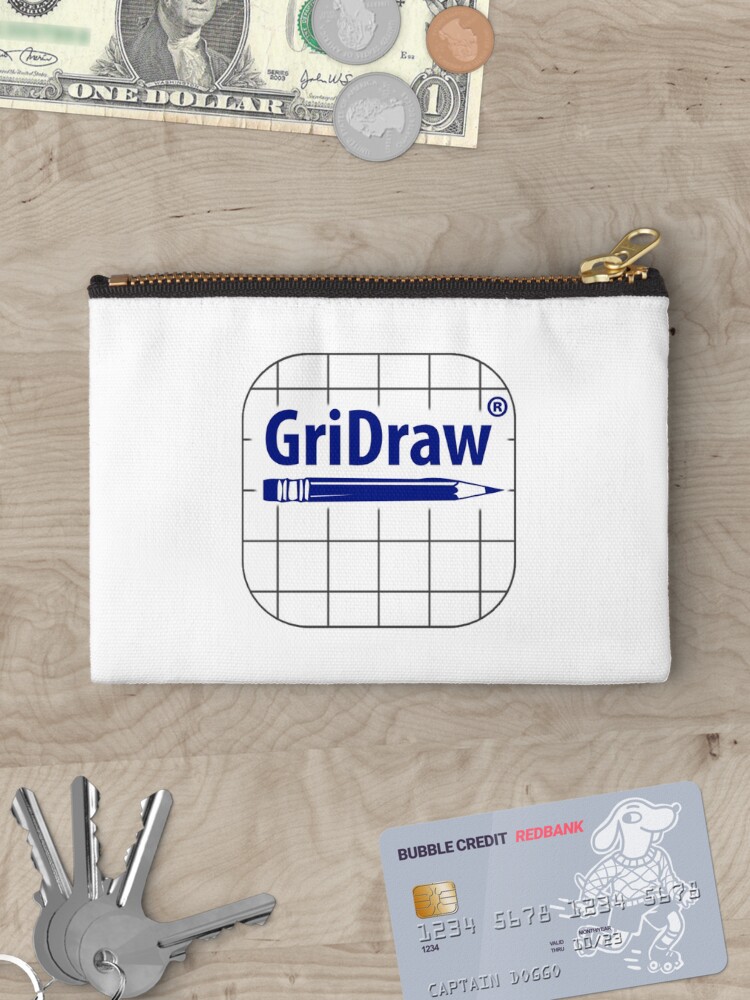 Thumbnail 3 of 4, Zipper Pouch, GriDraw designed and sold by JasminaSusak.