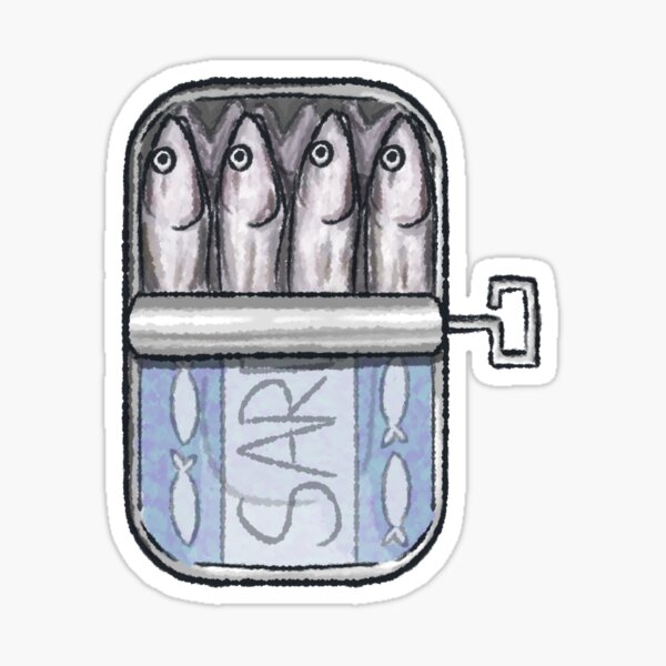 Item preview, Tinned Fish designed and sold by SkyMayDraws.