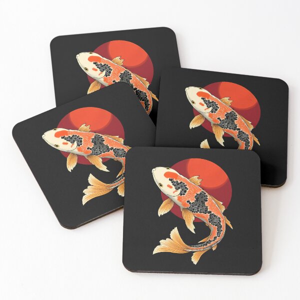 Item preview, Japanese Koi Fish and Japan Flag is Behind designed and sold by Japanese-Ideas.