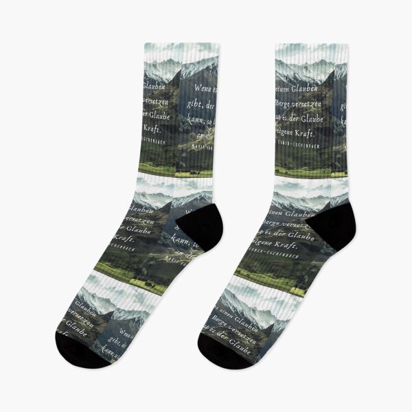 Item preview, Marie von Ebner-Eschenbach quote: Wenn es einen Glauben gibt, der Berge versetzen kann, so ist es der Glaube an die eigene Kraft. designed and sold by artbleed.