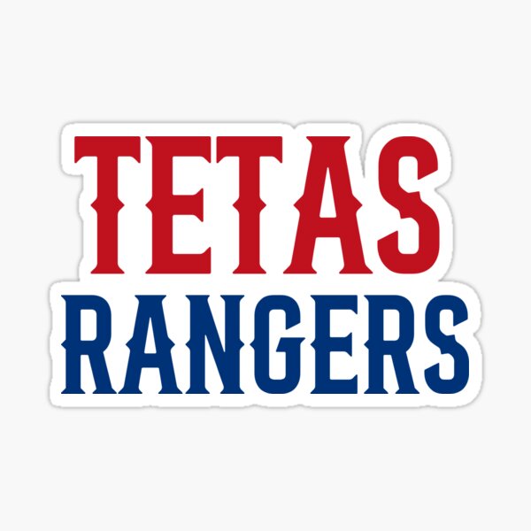 Tetas Rangers Red/Blue Sticker
