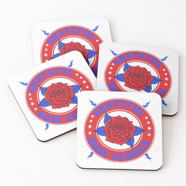 Item preview, Grateful Rose Echoes Of Red Blue And White designed and sold by SplashTastic.