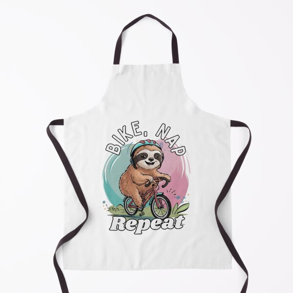 Item preview, Funny Cycling Sloth Bike Dad Jokes Nap Repeat designed and sold by Laugh-Lines.