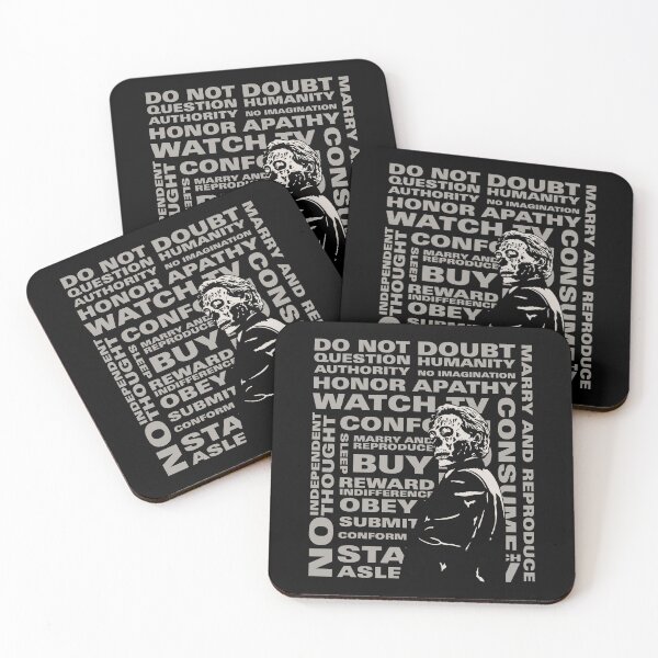 Item preview, Carpenter They Live 80s movie propaganda designed and sold by LapinMagnetik.