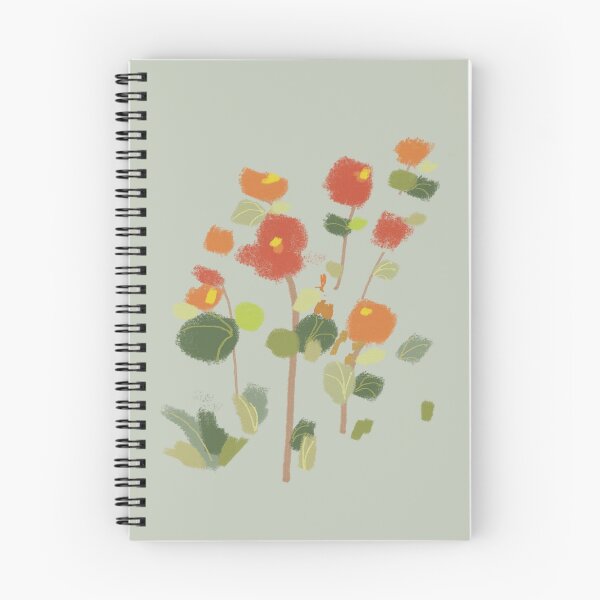 Item preview, Red and Orange Flowers designed and sold by Leafbear Studio.