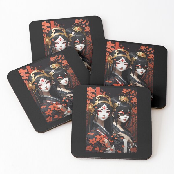 Item preview, Graphic Featuring Japanese Gothic Girls in Masks designed and sold by Dressed For  Duty.