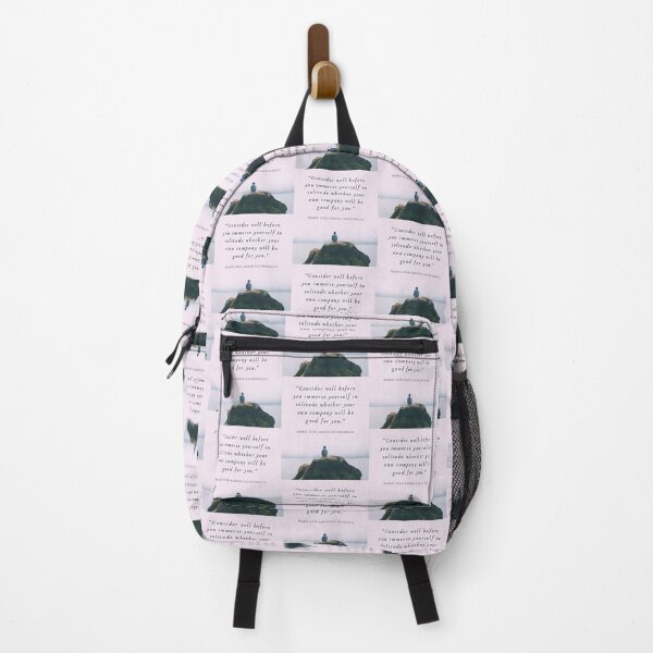 Item preview, Marie von Ebner-Eschenbach quote: Consider well before you immerse yourself in solitude whether your own company will be good for you. designed and sold by artbleed.