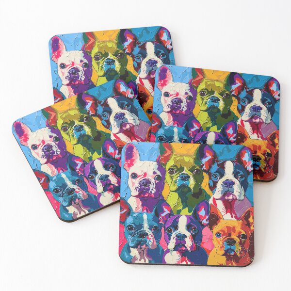 Item preview, Abstract Boston Terriers designed and sold by Myra365Art.