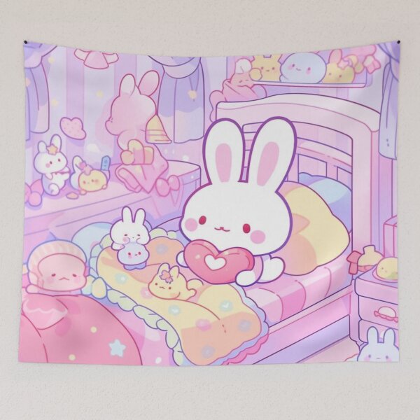 Item preview, Kawaii Bunny Bedtime designed and sold by jinwooo.