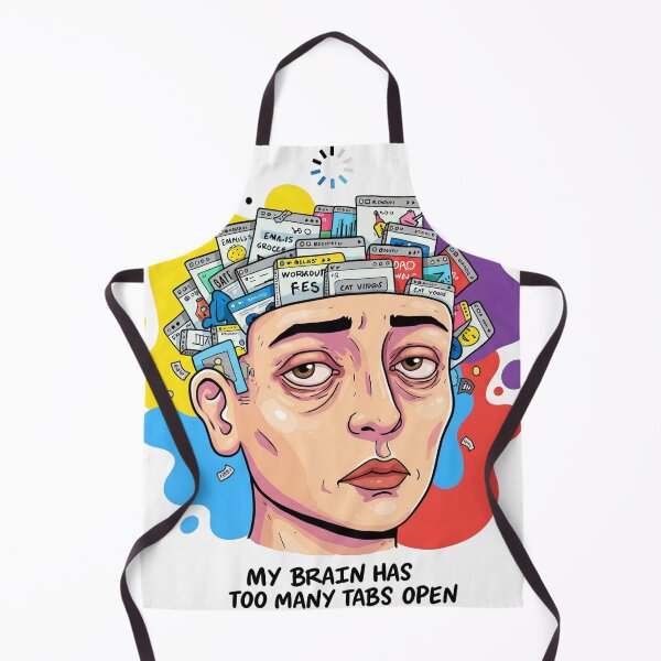 Item preview, My Brain Has Too Many Tabs Open designed and sold by weebeearts.