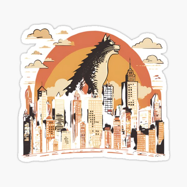 Item preview, Vintage Catzilla designed and sold by GooseRide.