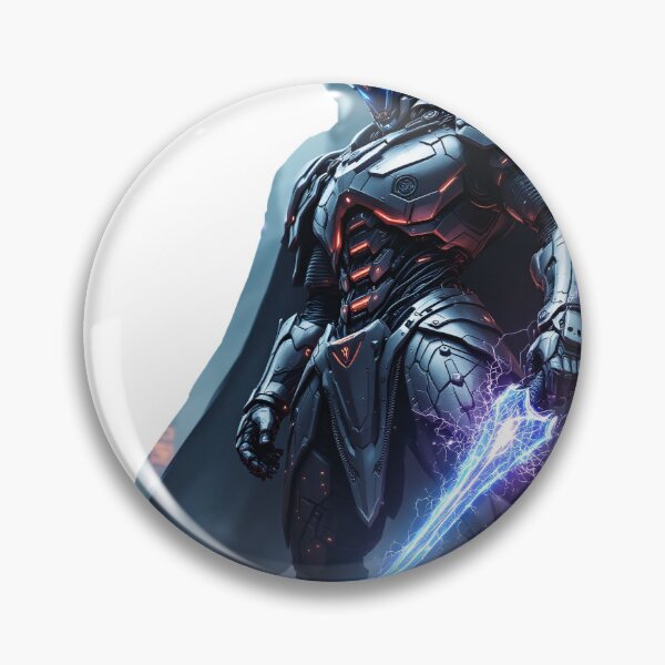 Item preview, Glowing Samurai Mecha Warrior designed and sold by Lambyte.