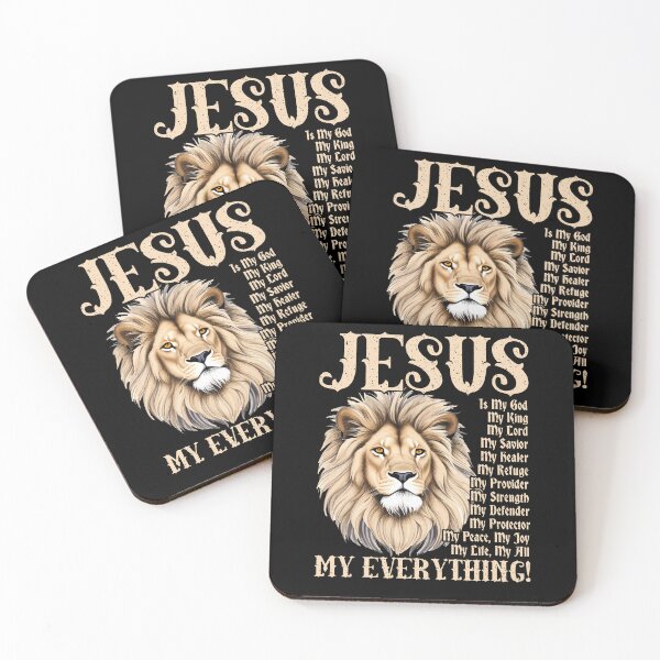 Item preview, Jesus Is My God King Lord Savior Protector Lion Christian designed and sold by Dressed For  Duty.