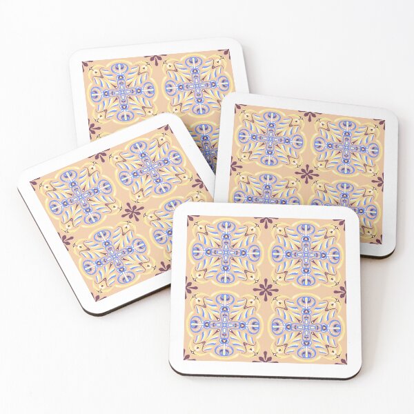 Item preview, Delicate beige pattern in the style of Italian tiles designed and sold by Valentina-ty.