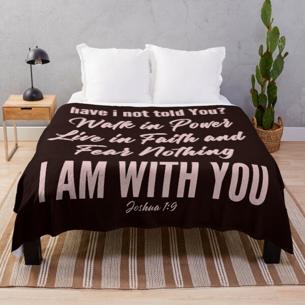 Item preview, Have I Not Told You? Walk in Power, Live in Faith, Fear Nothing – Bold Typography in light designed and sold by PolynesianGrace.