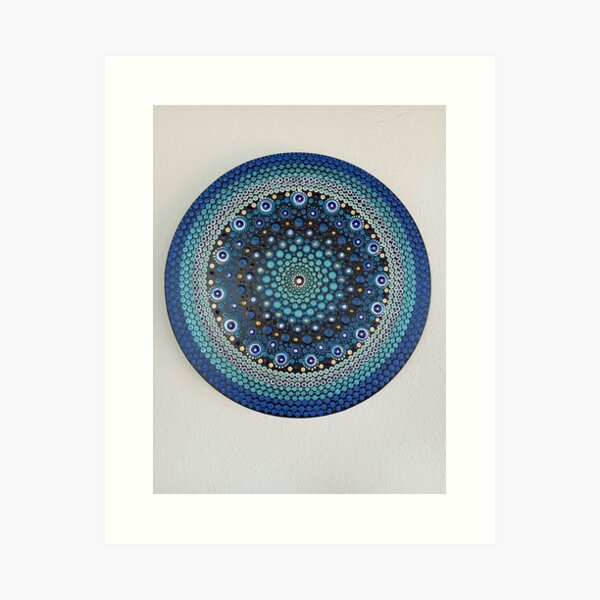 Item preview, Turkish evil eye mandala designed and sold by Besand.