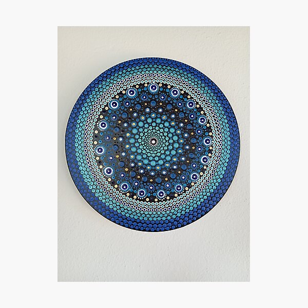 Item preview, Turkish evil eye mandala designed and sold by Besand.