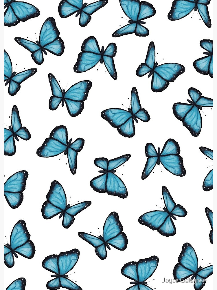 blue-butterflies-pattern-wings-wildlife-insects-nature-from-original-art-art-board-print-for-sale-by-joyce-redbubble for Free Printable Blue Butterfly Printable Blue Butterflies, Pattern, Wings, Wildlife, Insects, Nature, From Original Art