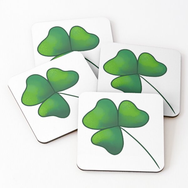 Item preview, St.Patrick lucky green clover trefoil sticker  designed and sold by RozhmarisArt.