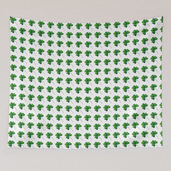 Item preview, St.Patrick lucky green clover trefoil sticker  designed and sold by RozhmarisArt.