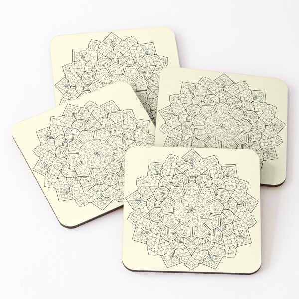 Item preview, Intricate Mandala Outline Art designed and sold by designdukan.