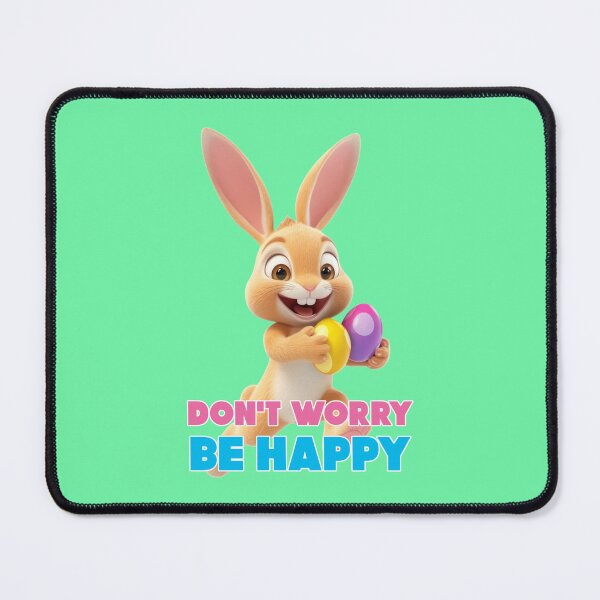 Item preview, Don’t worry be happy, bunny designed and sold by Mauswohn.