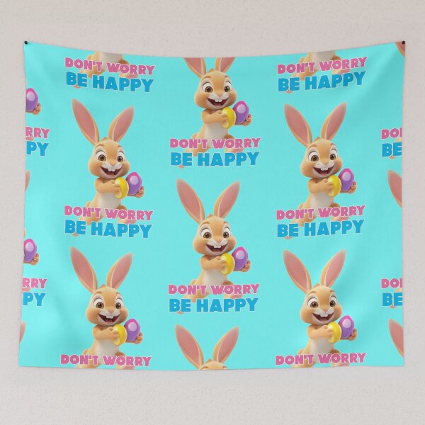 Item preview, Don’t worry be happy, bunny designed and sold by Mauswohn.