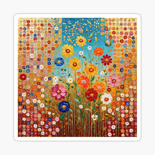 Item preview, Fleurs de Gustav Klimt designed and sold by maniacfitness.