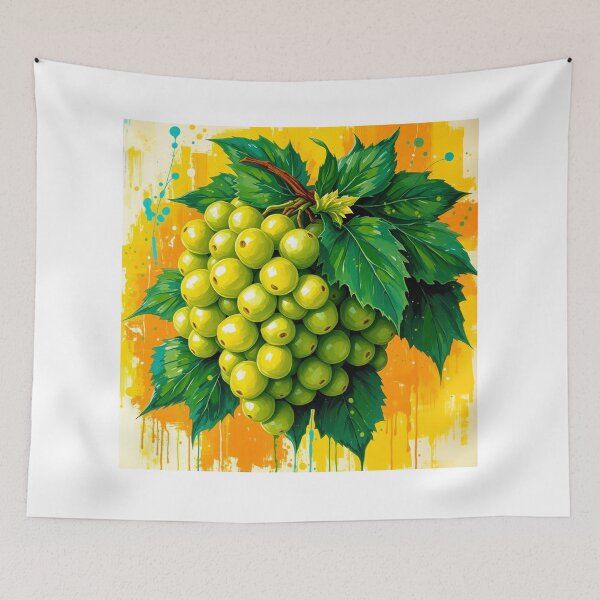 Item preview, Green Grapes – Bold Pop Art Expression designed and sold by Wesira.