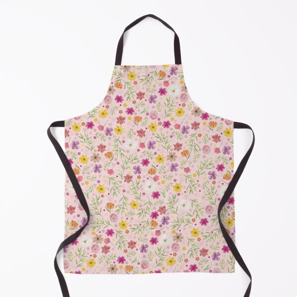 Artikelvorschau, Helles, buntes, Ditsy-Blumenmuster auf rosa Hintergrund entworfen und verkauft von IrisAndIvy.